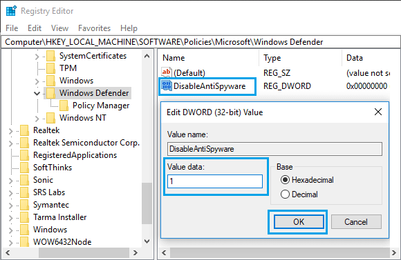 Activate windows message remove