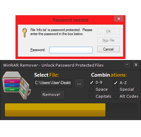 Winrar password cracking tool